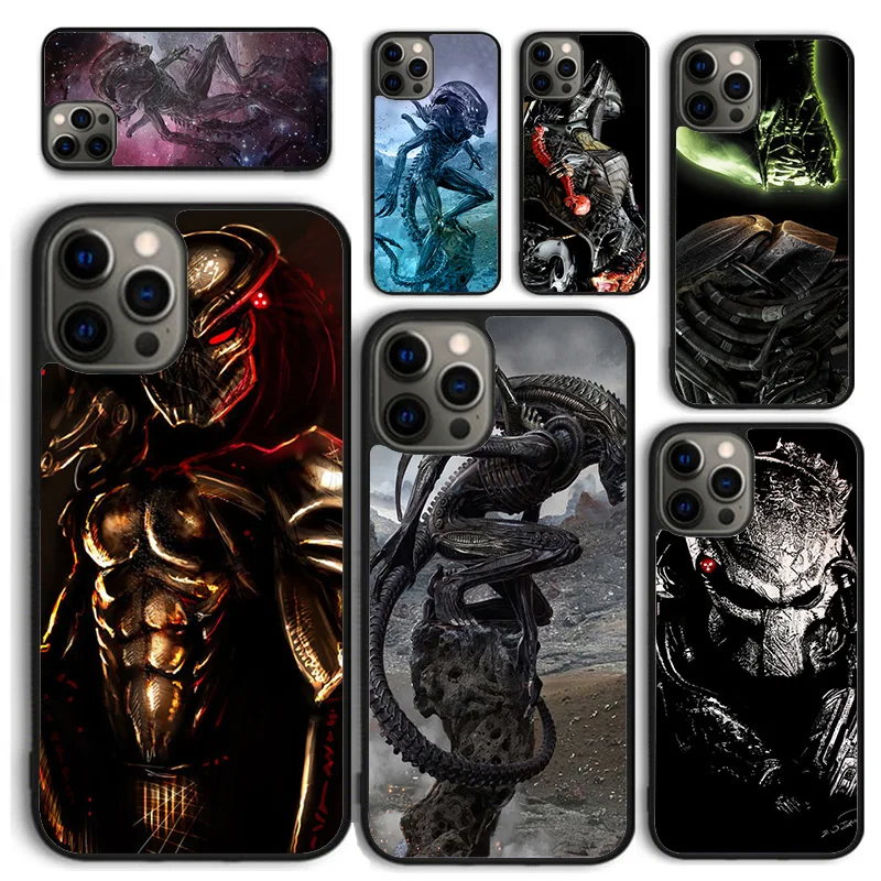 Custodia Per Telefono Alien Vs Predator Per Iphone 15 14 12 13 Mini 6 7 8 Plus X Xs Xr 11 Pro Max Se 2020 Cover Posteriore Fundas Shell