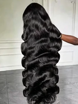 250% Density 13x4 HD Lace Wigs Body Wave Lace Front Wigs For Women 40 Inch Wear And Go Glueless Wigs Human Hair Pre Plucked Bling Hair
