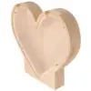 Love Piggy Bank Kids Beautiful Banks Coin Jar for Adults Letter Heart Change Wood Saver Luxury Wooden Room Decor 6