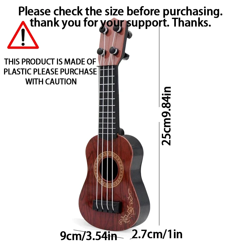 Musical Instrument Mini 4 String Classical Ukulele Guitar Toy For Children Beginners
