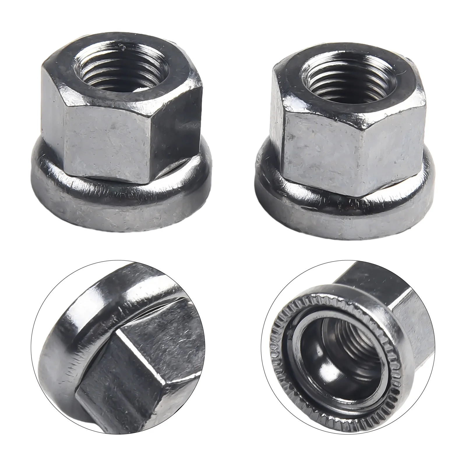 2x Bike Nuts Bicycle Screw M9/M10 Screw Nut For Front Rear Hubs Series Motors Hub Cycle Wheel Axle Track Nuts Bicycle Parts