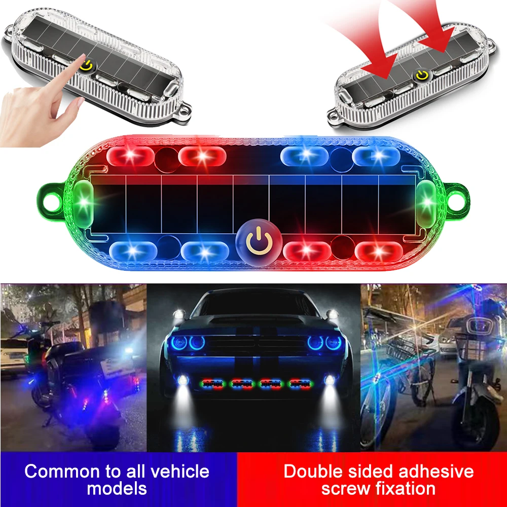 Luz De Advertencia Anticolisión LED Universal, Mini Dron De Luz De Senal Con Luz Estroboscopica Indicador De Senal De Giro De 7 Colores Para Motocicleta Dengxun Unisex Luz De Advertencia Anticolisión LED Universal, Mini Dron De Luz De Senal Con Luz Estroboscopica Indicador De Senal De Giro De 7 Colores Para Motocicleta Dengxun Unisex
