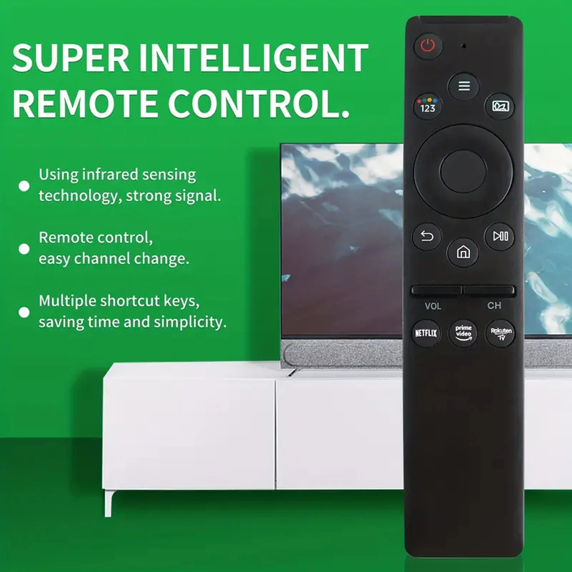 Universal Remote Control for Smart TVs with Streaming Support