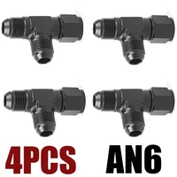 ข้อต่อท่ออลูมิเนียมอเนกประสงค์ 4X AN4 AN6 AN8 AN10 AN12 แบบตัวต่อสามทาง ตัวผู้-ตัวผู้ ตัวเมีย-ตัวเมีย พร้อมเกลียวด้านข้าง 5