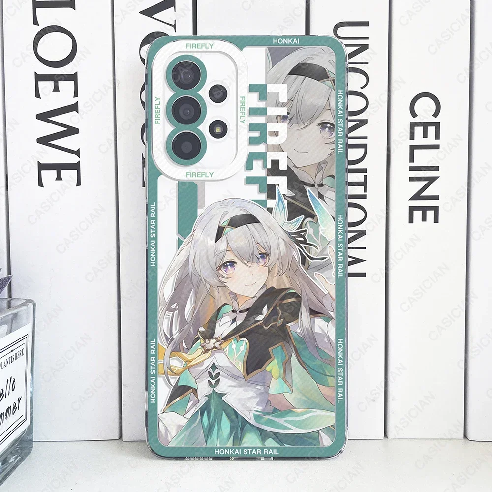 Clear TPU Phone Case Featuring Hot Game Honkai Star Rail Design