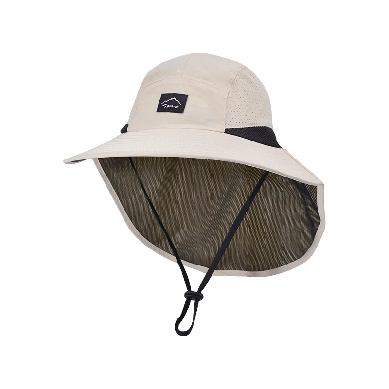 Xinbaoguan polyester 9249 summer men's and women's large brimmed shawl fisherman hat quick drying breathable sunshade hat