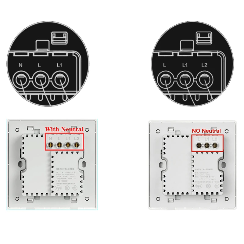 오리지널 아카라 스마트 조명 벽 스위치, 스마트 무선 스위치, 지그비, 중립 스위치 없음, Mi Home Homekit 리모컨