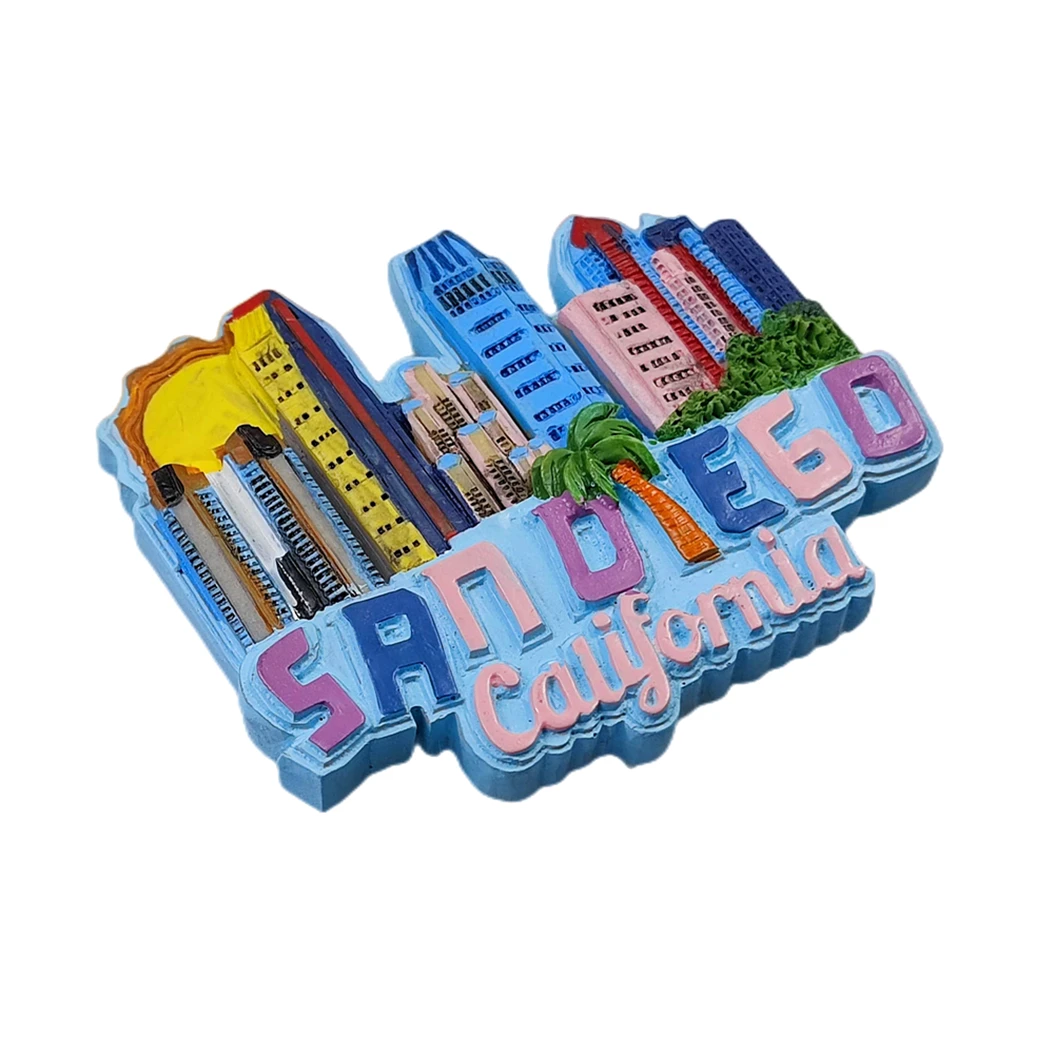冷蔵庫用の手作り3D樹脂冷蔵庫マグネット,san diego,キャリパー,お土産,冷蔵庫の磁石,家庭やキッチンの装飾コレクション -  AliExpress