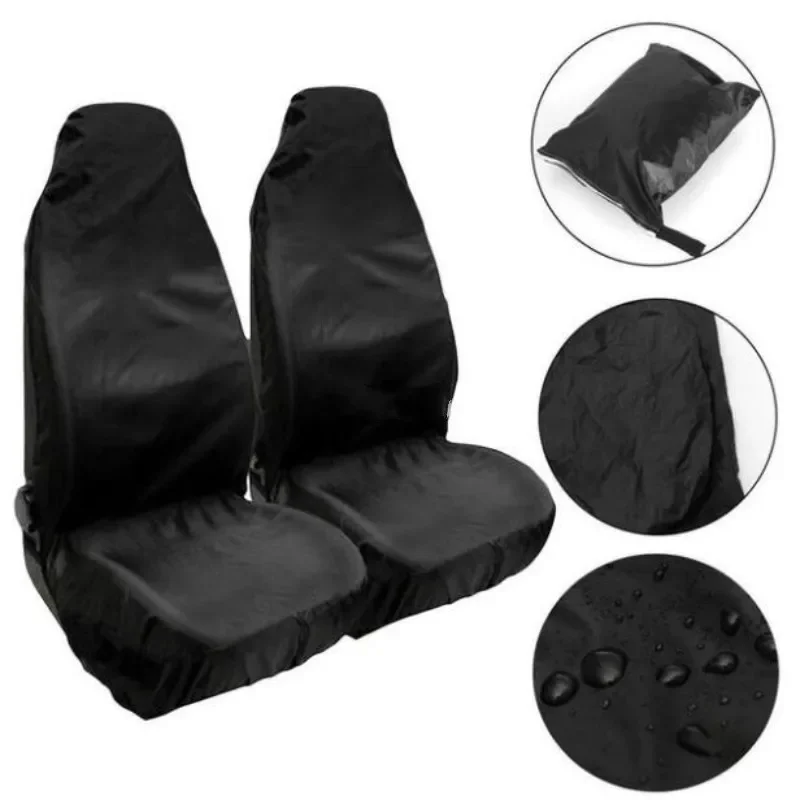 Car Front Seat Protector Cover 2PCS Heavy Duty Universal Waterproof Auto Seat Covers Breathable Cushion car seat covers car seat protective cover