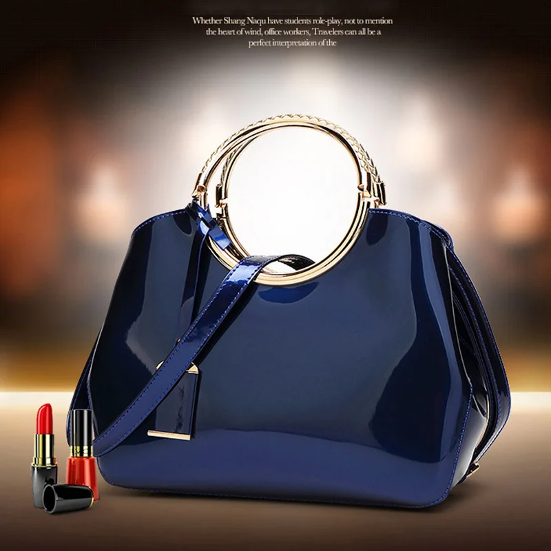 Crossbody Bag Women Handbags Leather Shoulder Bag Pu Crossbody Bag Straw Crossbody Bag New Fashion Women Bag Patent Leather Ladies Cross Body Messenger Shoulder Bags