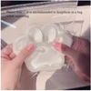 Squishy Transparent Oversized Cat Paw Fidget Toy Slow Rebound Stress Relief Pinch Soft Squeeze Toy for Kids Adults Holiday Gifts 2