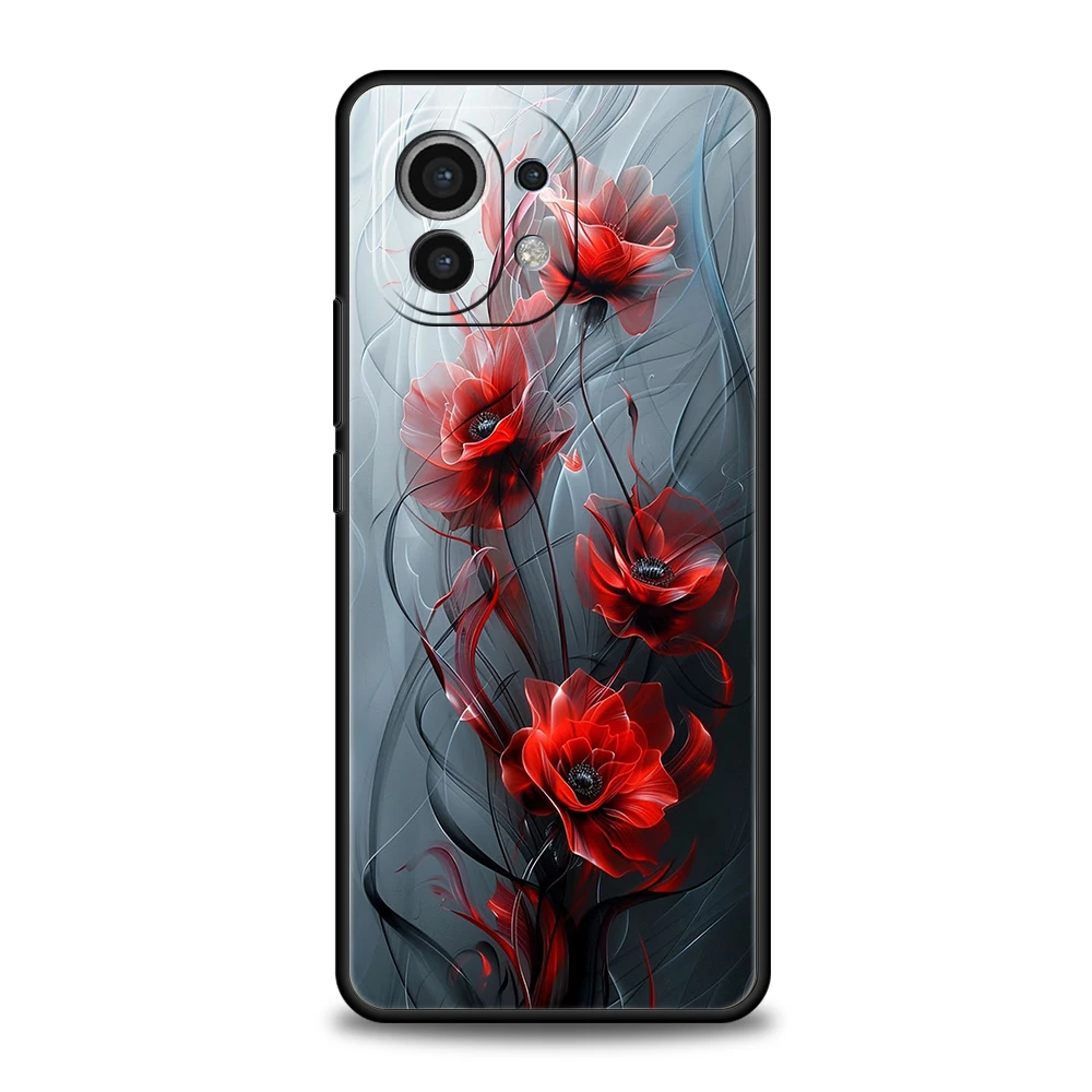 Pflaumen blüte Handy hülle für Xiaomi Mi 14 13 12 11 Ultra 13t 12t Poco C51 F3 F4 F5 X3 X4 NFC M3 Pro Lite 5g Silikon hülle Capas – Detail 8