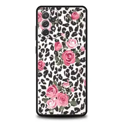 Exotic Tiger Leopard Print Floral Phone Case Cover - Samsung A03S (A1)