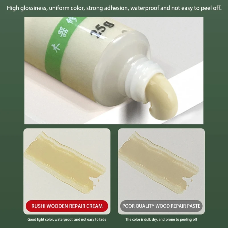 Wood Furniture Refinishing Paste Scratch Remover Repair Paint Wax 25g for Furniture
