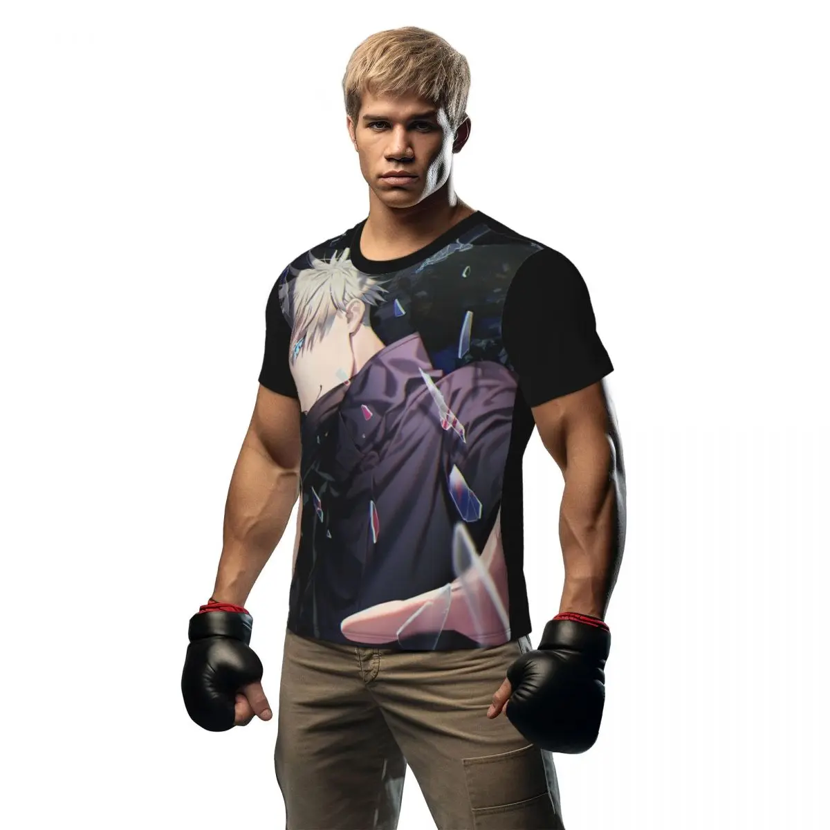 

Cool Gojo Satoru Sportswear T Shirt Japanese Anime Hip Hop T Shirts Mens Vintage Tshirt Summer Short Sleeves Graphic Tees