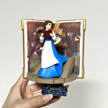 Disney Princess Belle Action Figure Toy Beauty and the Beast D-Stage Story Book Series Anime Figures Dolls Kids Gifts Home Decor