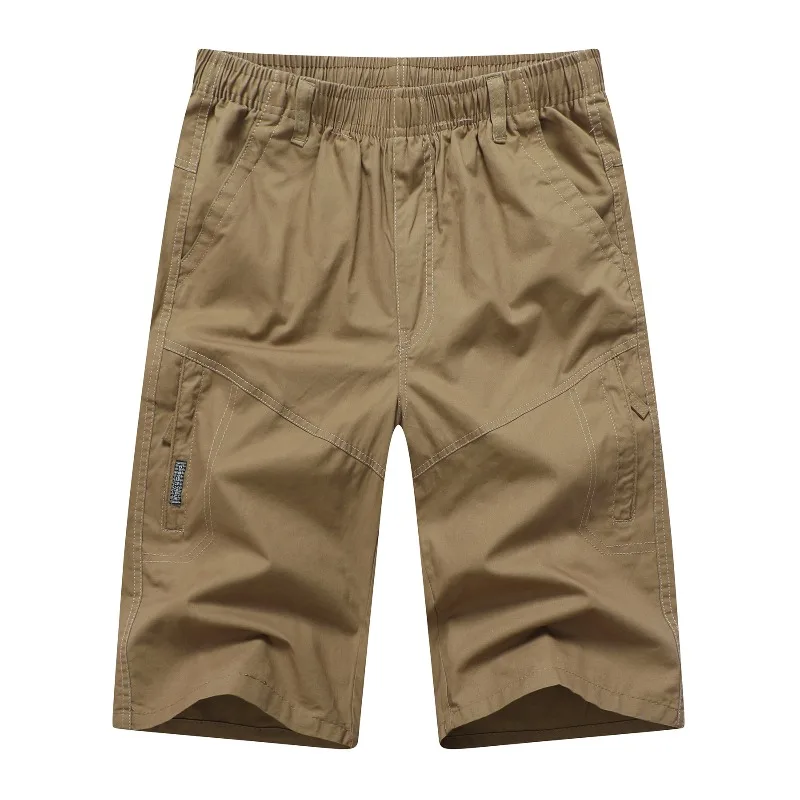 Summer Men's Solid Pockets with Elastic Pleated High Waisted Fashion Loose Sports Casual Trousers Vintage England Style Pants