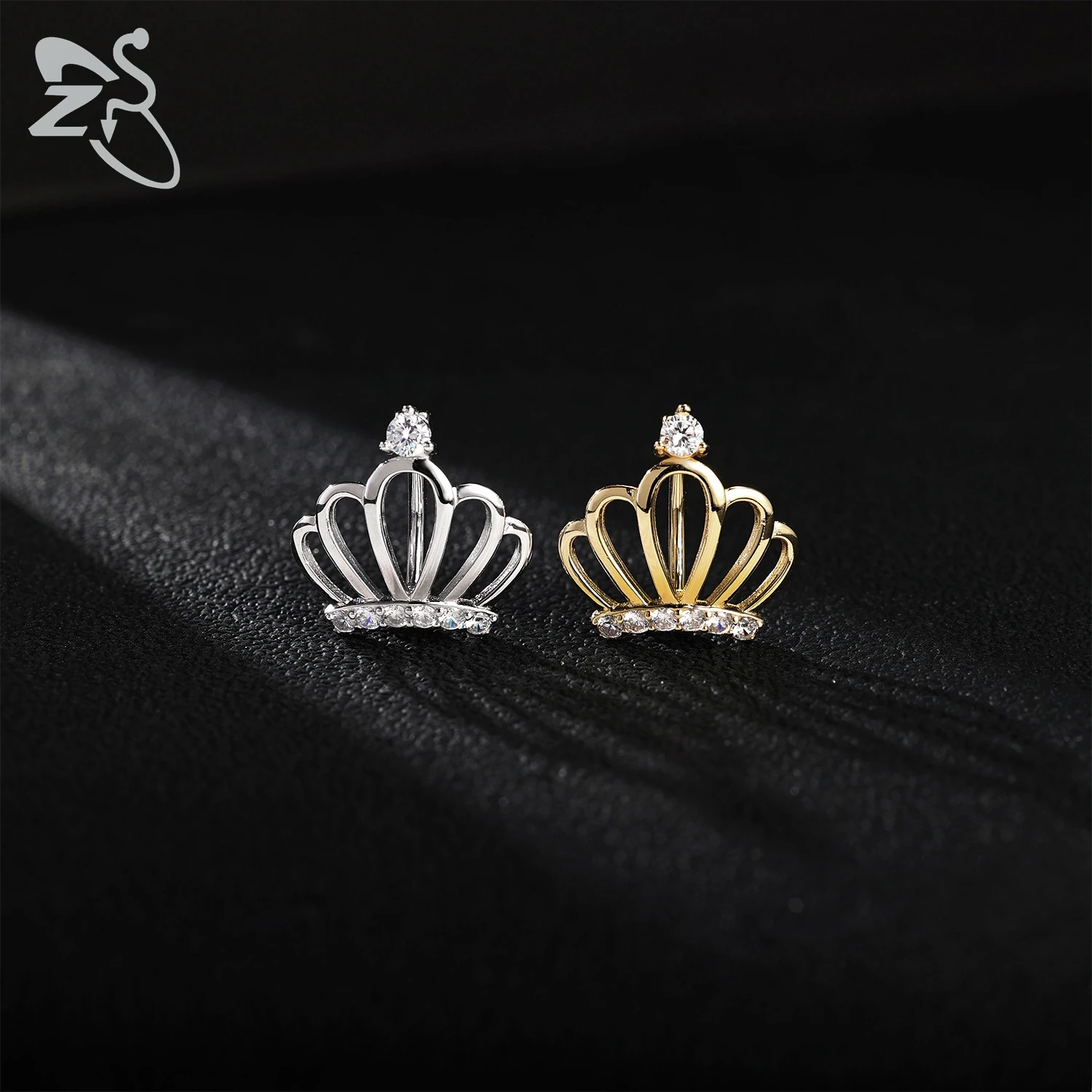 Belly Button Ring 925 Silver Crown Shape For Women Girls Luxury CZ Crystal Navel Piercing Summer Beach Body Piercings 1 Piece