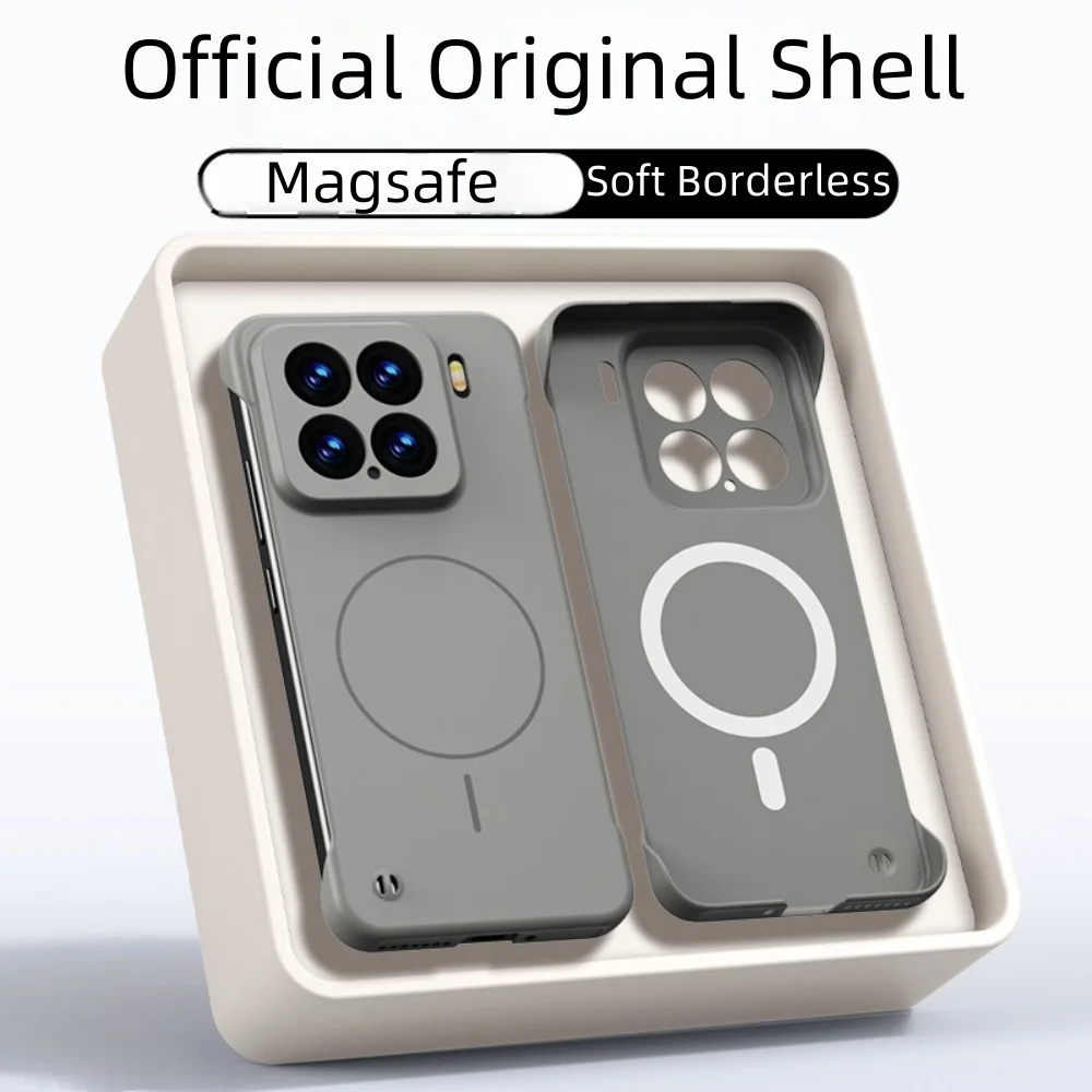Ultra Slim Frameless PC Hard Phone Case with Magsafe Wireless Charging Compatibility