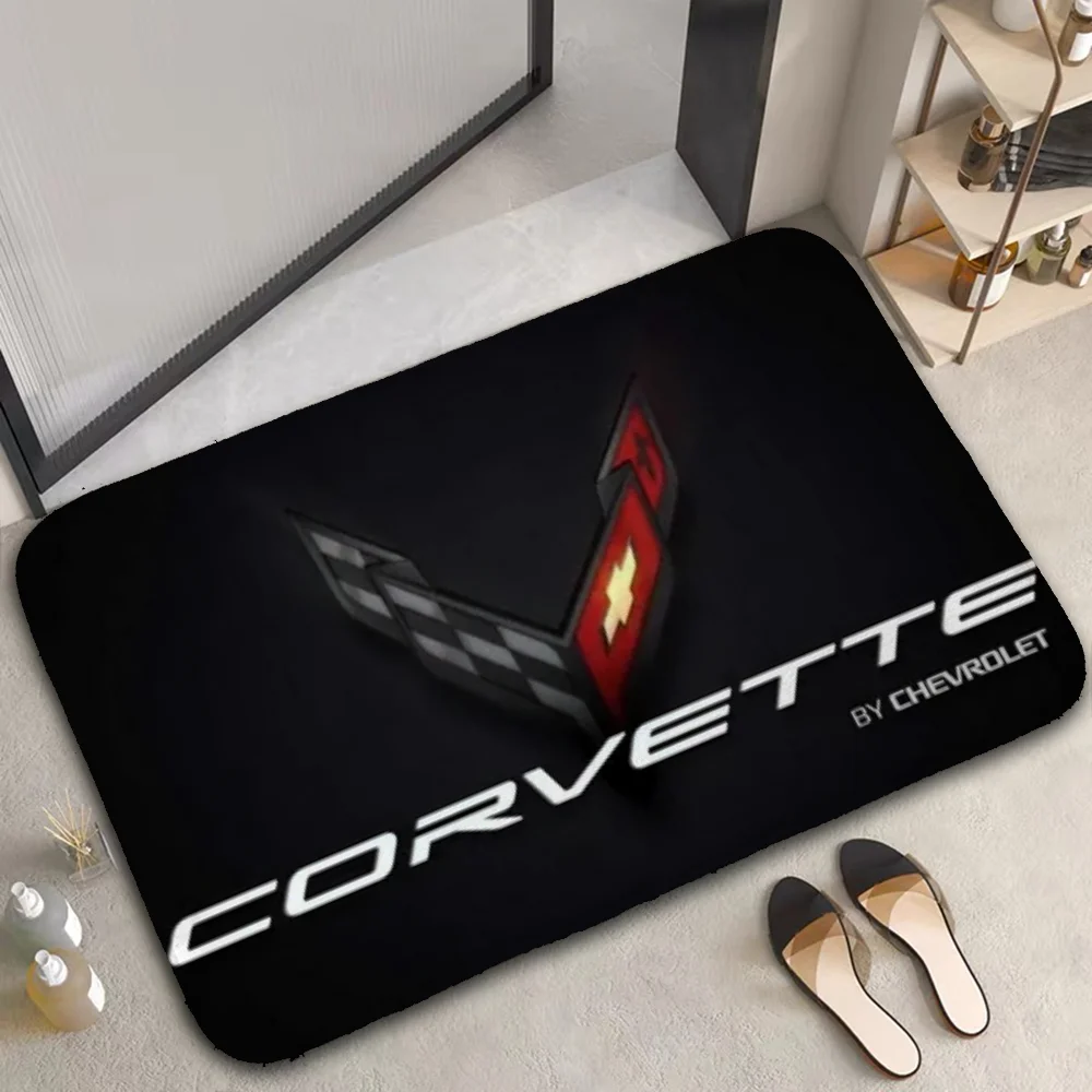 Floor Noise Mat Corvettes Carpets for Bedroom Room Mats Doormat Entrance Door Aesthetic Room Decoration Custom Customized Home 3