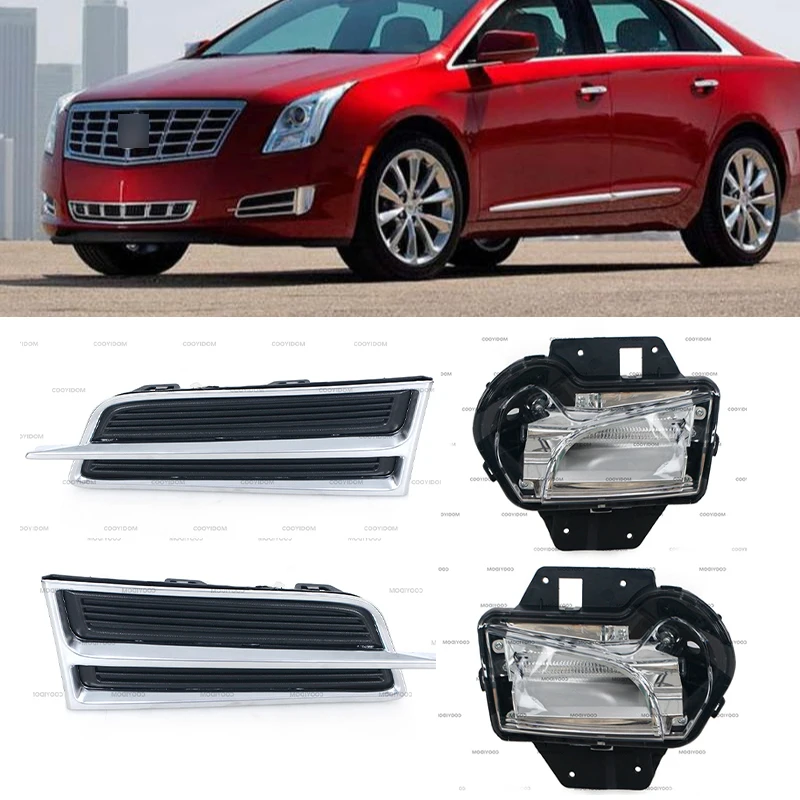 1 Set Led Headlight For Cadillac Xts Ats Sls Srx Xlr Drl Front Daytime