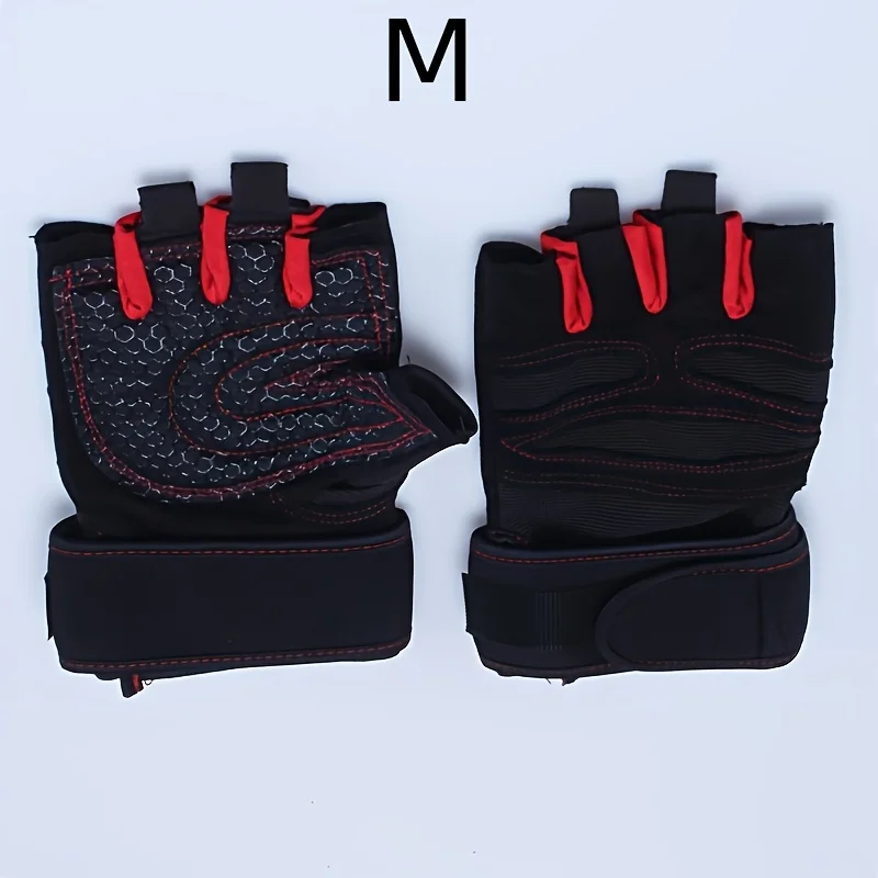 Gym Gloves for Men Women Fitness Weight Lifting Wristband Gloves Body Building Training Sports Exercise Cycling Glove Shockproof 4