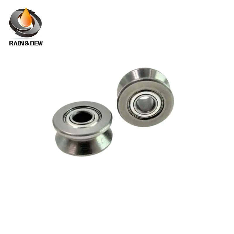 레일 트랙 선형 모션 시스템에 사용되는 탄소강 V 그루브 볼 베어링, V623ZZ, 3x12x4mm, 세트당 10 개