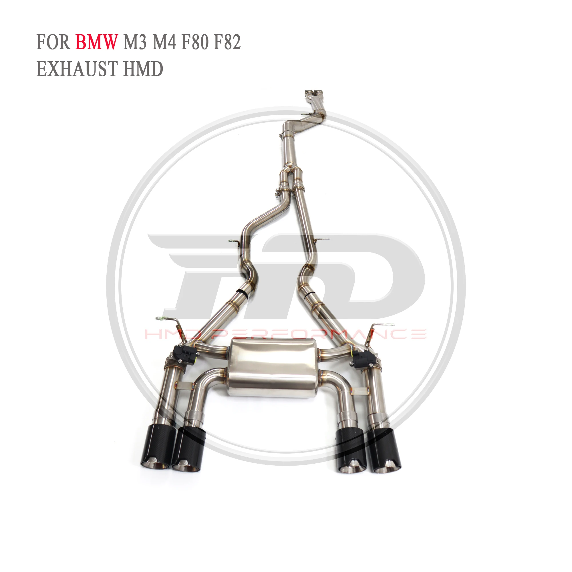 

Выхлопная система HMD из нержавеющей стали для BMW M3 M4 F80 F82 F83 3,0 T глушитель с клапаном