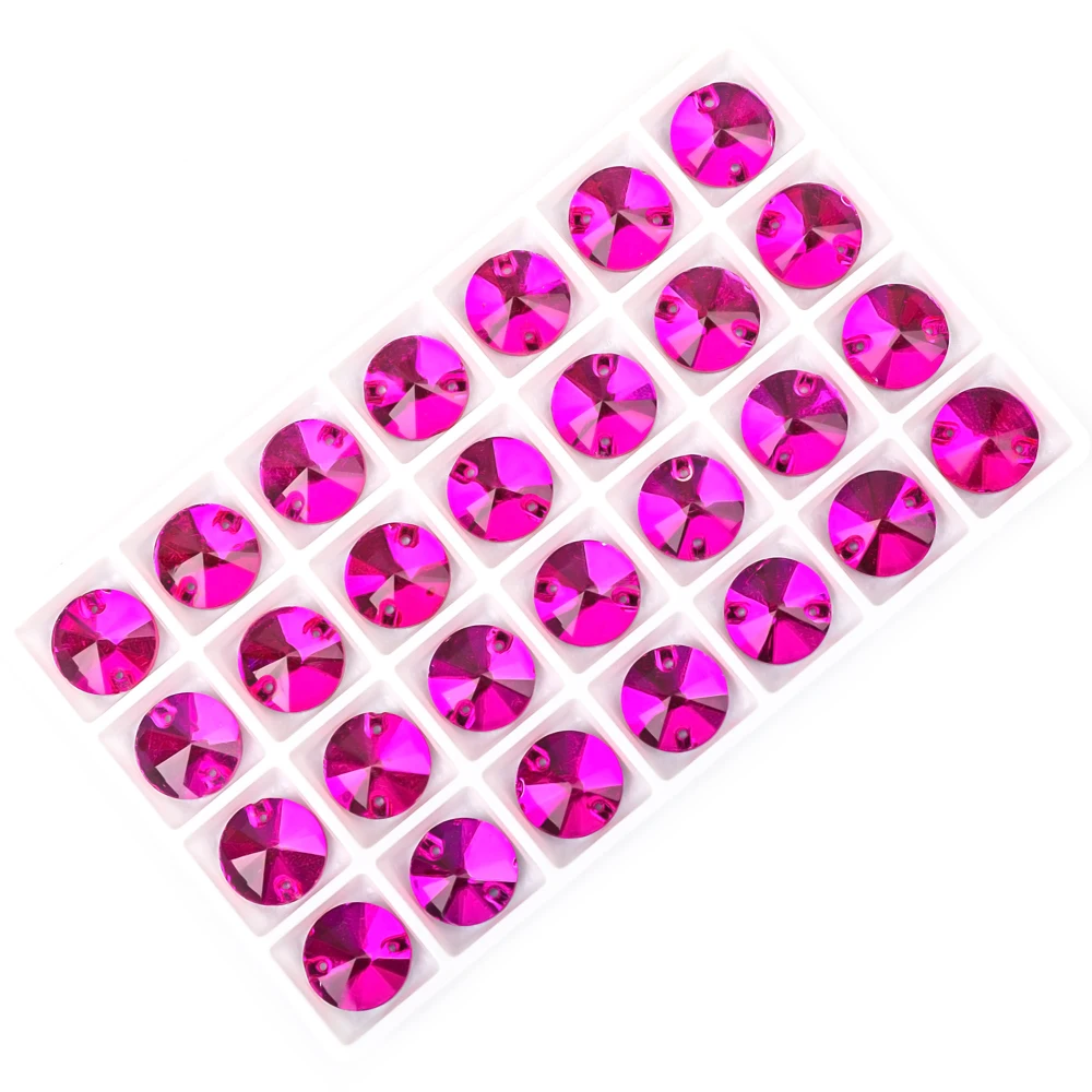 8mm aufnähen ab Strass runde Form Flatback Glas kristalle für Kleidung Brautkleider Schuhe Taschen alle für die Dekoration DIY – Detail 11
