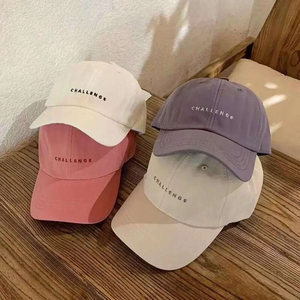 CHALLENGE Baseball Caps for Women Men Spring Summer Letter Embroidery Sun Snapback Visors Cap Casual Hip Hop Dad Hats 야구 모자
