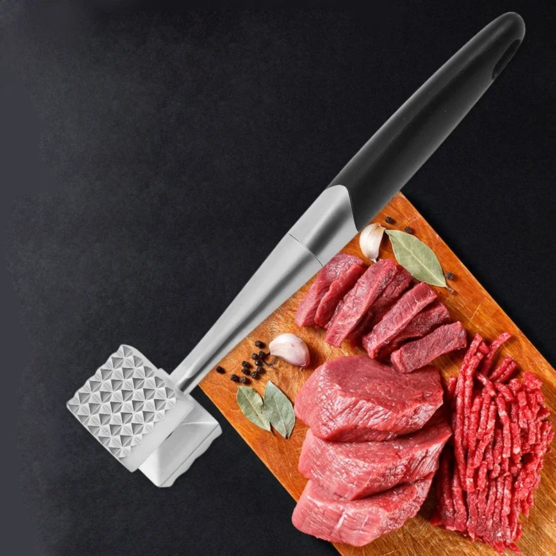 Meat Tenderizer Hammers Meat Gadgets Meat Pounder Mallets Double-sided Hammers for Pounding Beef Steak Chicken Pork