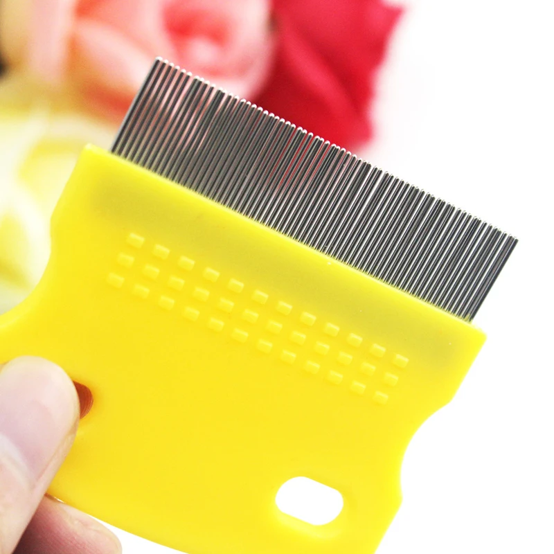 Flea Comb For Cat Dog Pet Stainless Steel Comfort Flea Hair Grooming Tools Deworming Brush Short Long Pets Hair Fur Remove images - 6