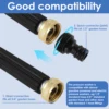 Pressure Washer Wand Heavy-Duty Metal Jet High-Pressure Washer Tools with 2 Nozzles Multipurpose Wash Accessories for Car Garden 4