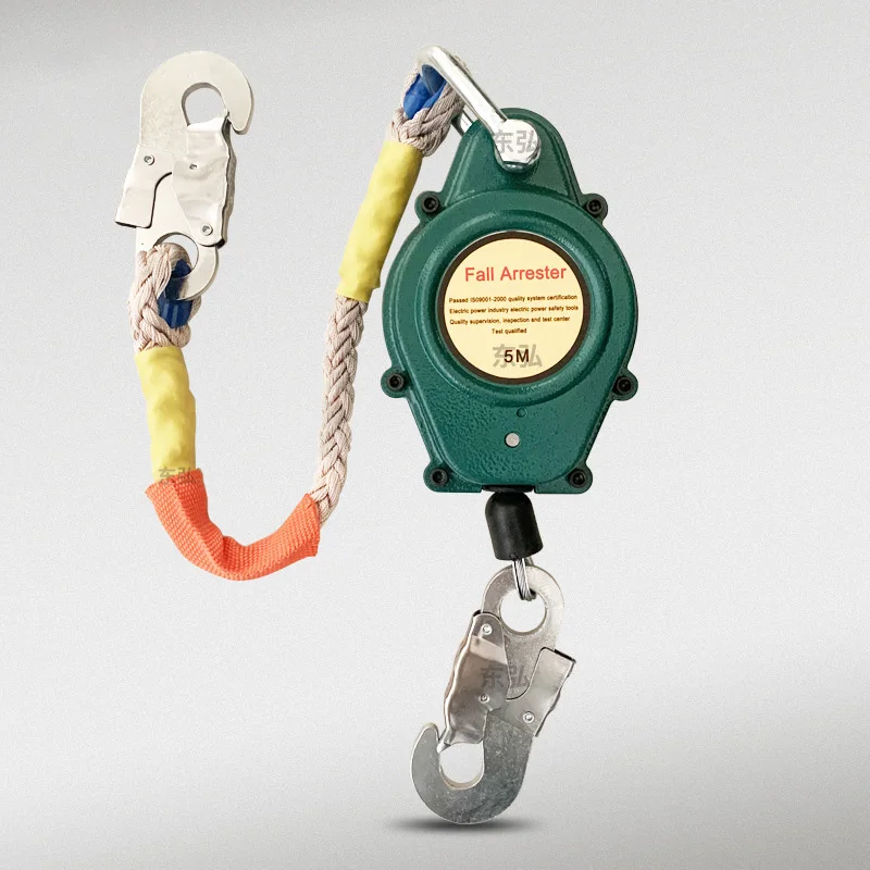Crane Self-locking Fall Arrestor High Altitude Heavy Duty Fall Cargo Working Iron Shell Arrestor Speed Self-control Device