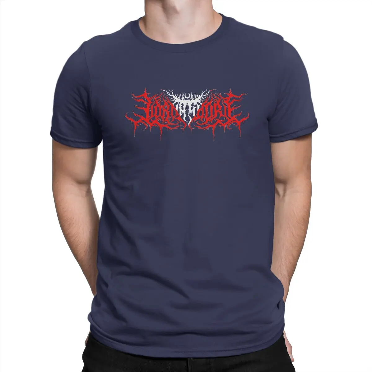 thumbnail image 1 of Camiseta con el logo de rock para hombre, camiseta de algodón de moda de Lorna Shore, camiseta de manga corta con cuello redondo, talla 6XL, 1 of 7