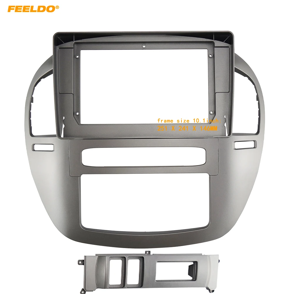

FEELDO Car Audio 10.1" Big Screen DVD Fascia Frame Adapter For Dongfeng Fengxing Lingzhi M3 (LHD,08-14) Stereo Dash Panel Kit
