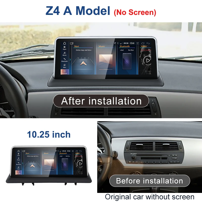 ID8 10.25 pollici Android 12 Wireless CarPlay AUTO per BMW Z4 E85 E86 E89 CIC NBT lettori Video multimediali per AUTO GPS Navi Bluetooth