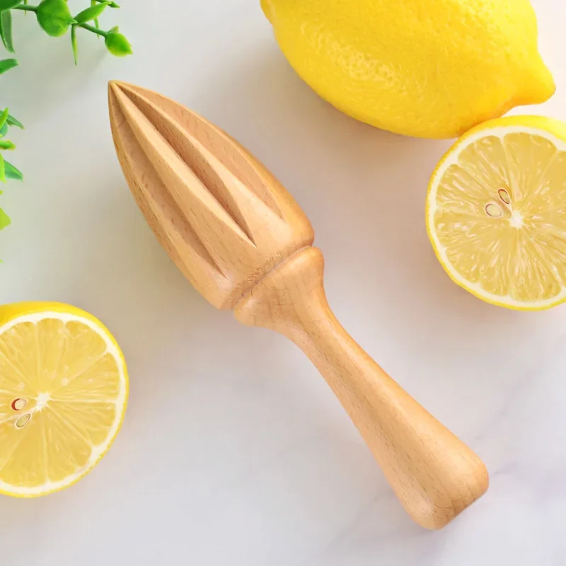Wooden Lemon Squeezer Manual Juicer Fruit Orange Juice Squeezer Citrus Juicer Baking Kitchen Tools 1Pc