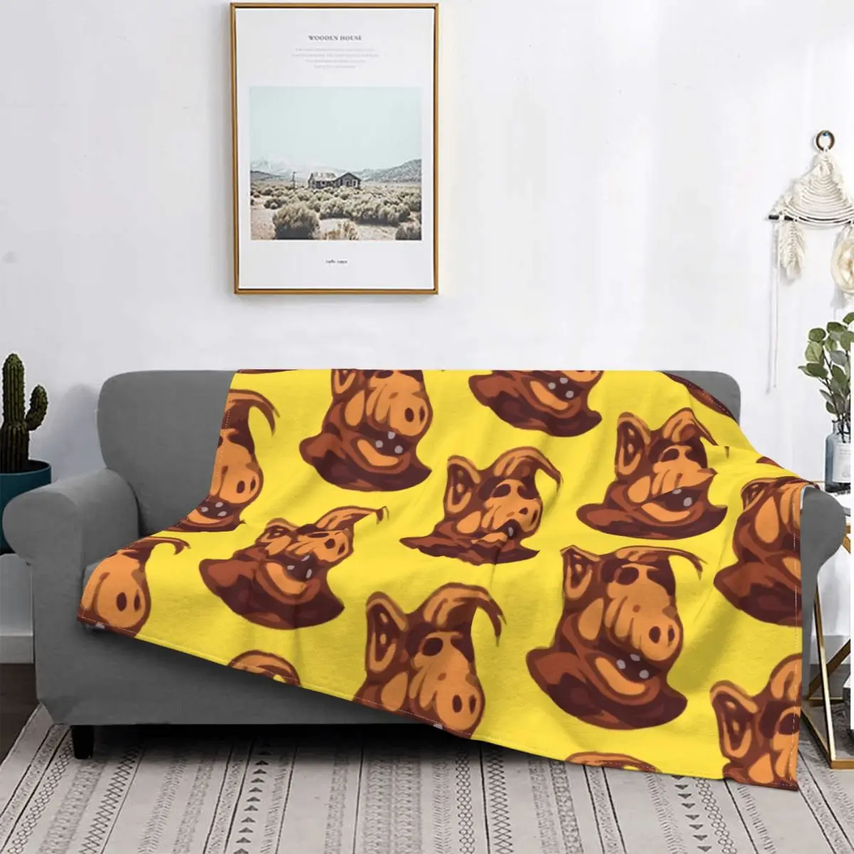 

Remember Alf Alien Life Form Blanket Soft Fleece Spring Warm Flannel Sci Fi Tv Show Throw Blankets for Sofa Home Bed Quilt