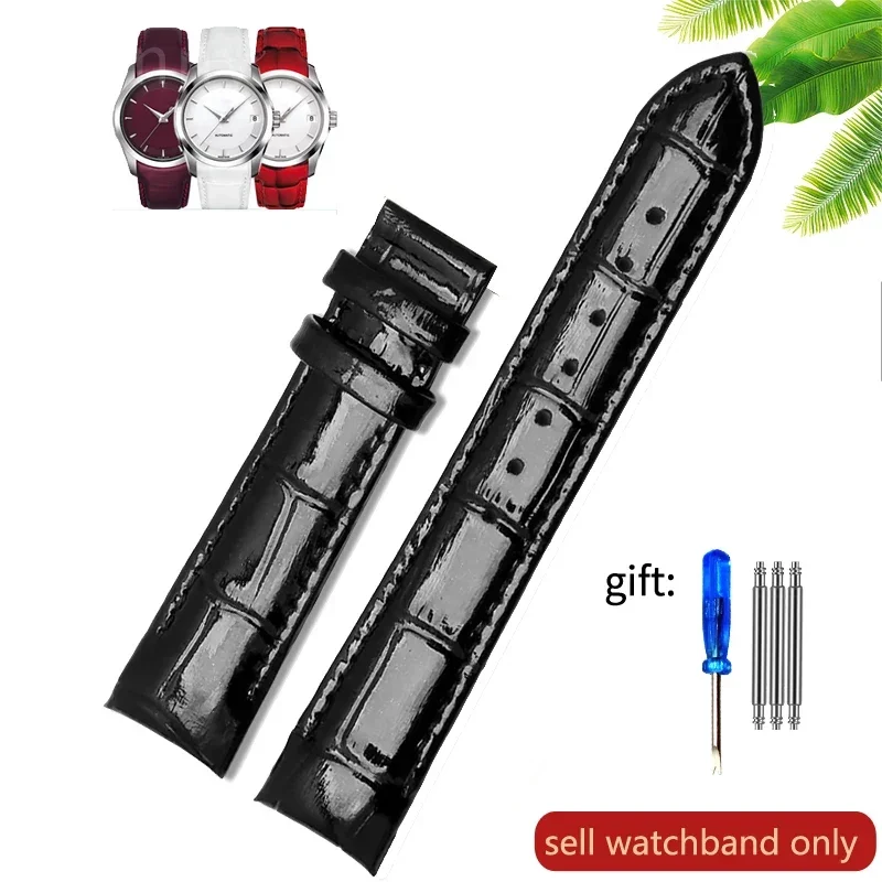 Elegant Genuine Leather Watch Strap - Waterproof & Sweatproof 18mm Women's Band Accessories