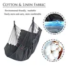 Fabric Hammock Chair Swing Rocking Chair With Storage Bag Dormitory Chair Portable Outdoor Garden Camping Anti Rollover Hammock 2