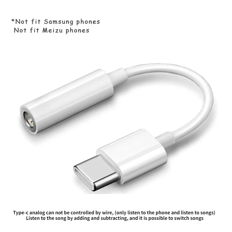 Type C To 3.5 mm Aux Adapter Audio Cable For Huawei V30 mate 20 P30 Xiaomi Mi 10 9 Android 3.5mm audio cable usb to 3.5mm adapter type c to 3.5mm adapter type c aux adapter type c adapter type c to aux adapter audio earphone converter audio headphone adapter 3.5mm audio adapter