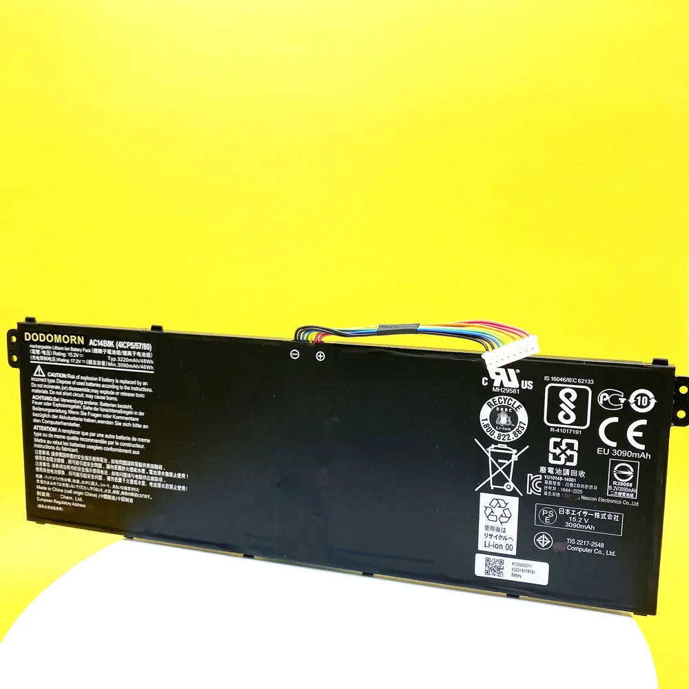 para Acer Ms2392 Ms2393 Ms2394 N16p5 N17c1 N17c4 N15q3 N15w4 Extensa 2508 2519 para Packard Bell Easynote Tf71-bm Tg71-bm Tg81-ba Tg83-ba Aspire One Z3700 Bateria do Portátil - Imagem 2