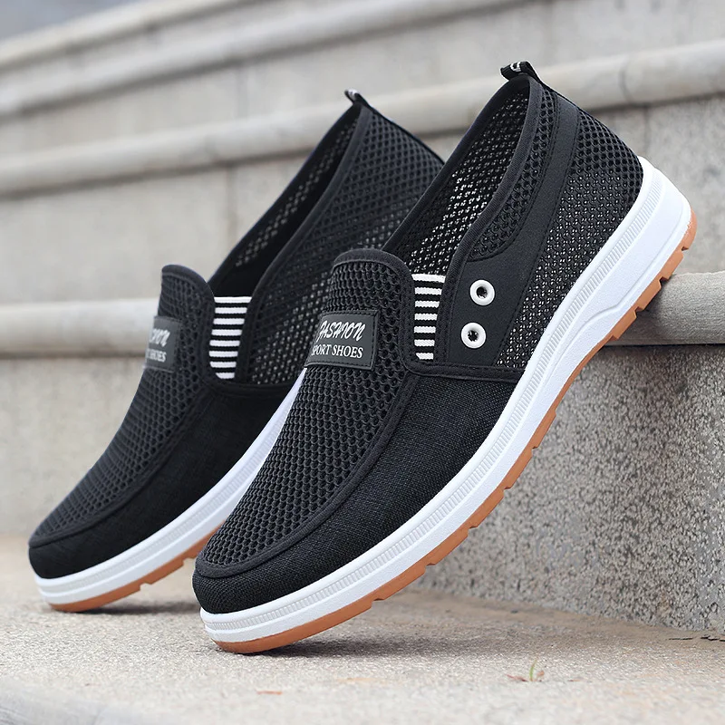 Summer sports shoes, men's breathable mesh, breathable casual men's sandals, driving dad's shoes, large size 44