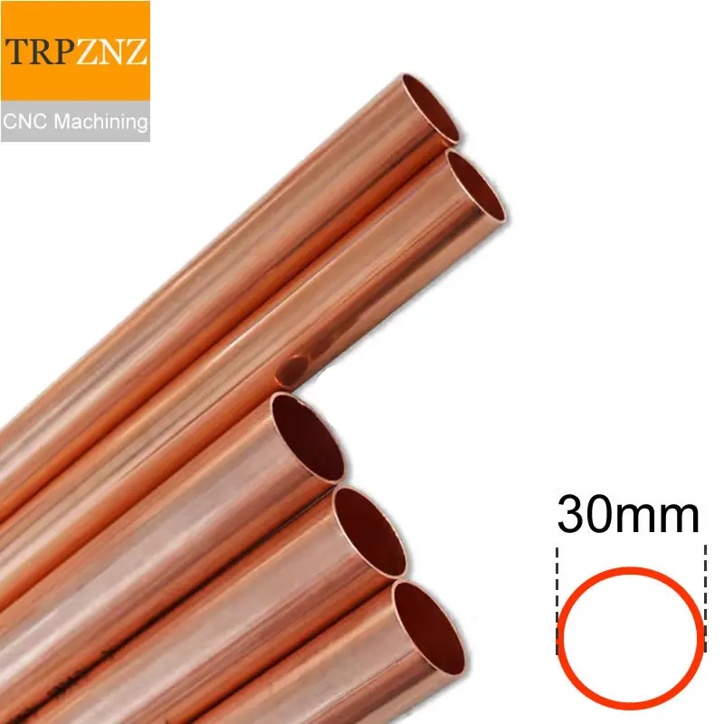 

T2 copper pipe tube OD30 outer diameter 30mm wall thick 1mm 2mm 3mm 5mm copper pipe Capillary Hollow copper tube Factory outlets