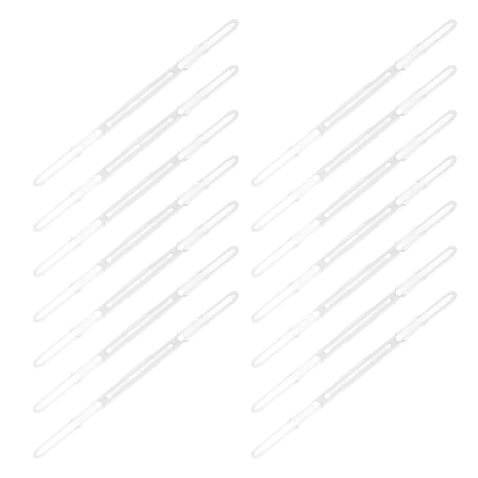 20 Pcs Plastic Binder Clips For Paper Storage File Fasteners Loose Leaf Spiral Stationery Supplies Bookbinding Clamps Office