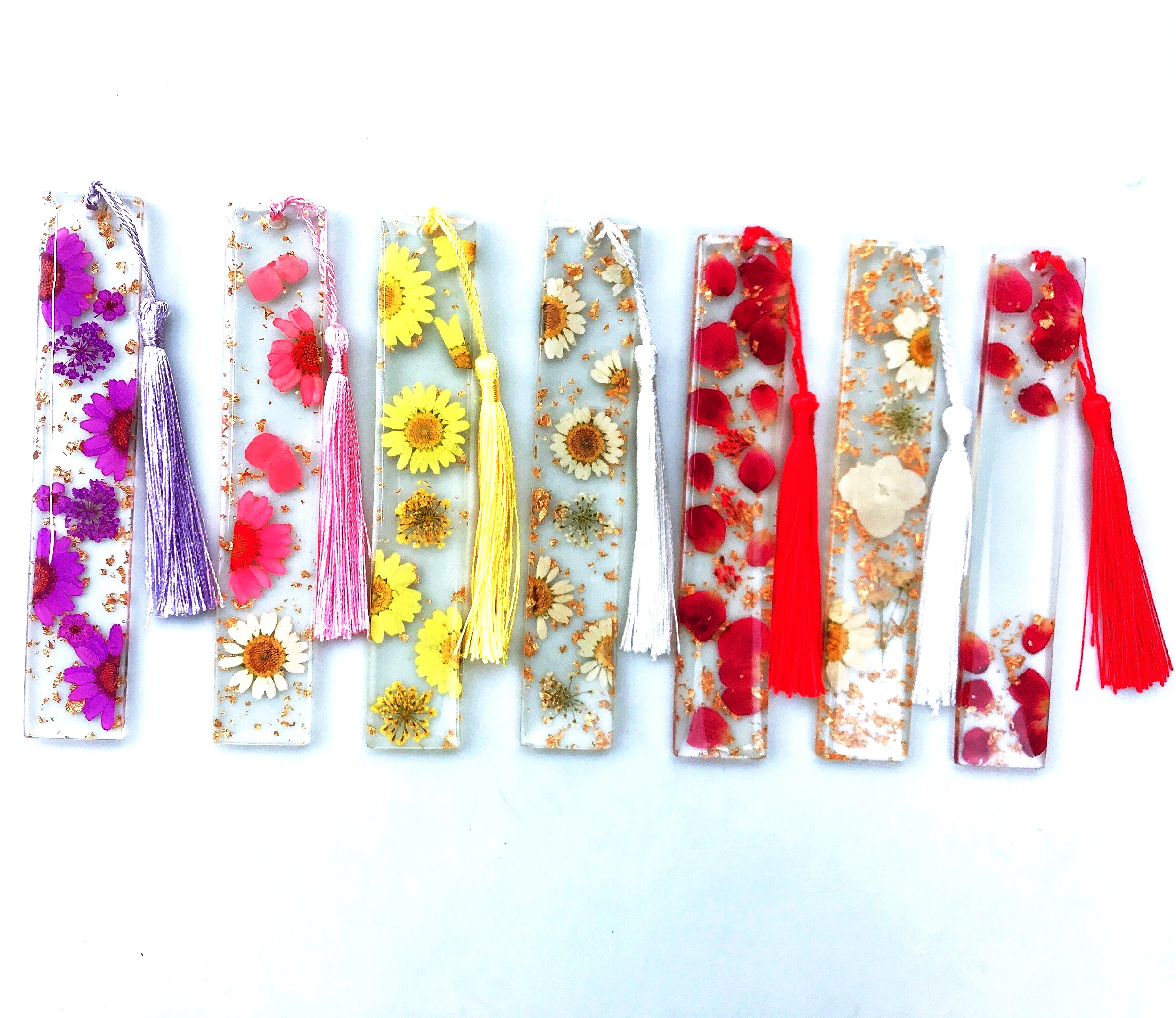 Set di 65 fiori secchi pressati con petali di foglie di fiori secchi con 5