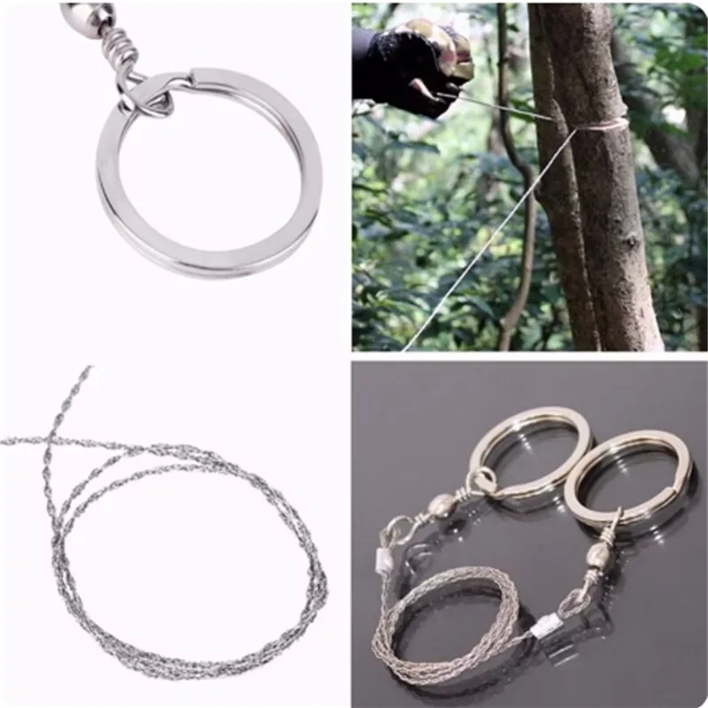 1pc Hand Drawn Rope Saw Multi-function Saw Manual Cutting Chain Tool Stainless Steel Wire Chain Saws Cutting Hand Tools multi purpose saw