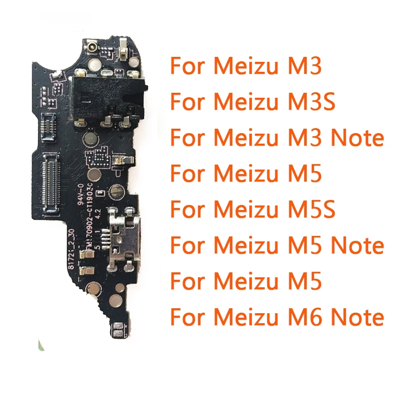 

Charging Connector Dock Port Board For Meizu M3 M3S M5 M5S M6 Note USB Charger Flex Cable Original Replacement