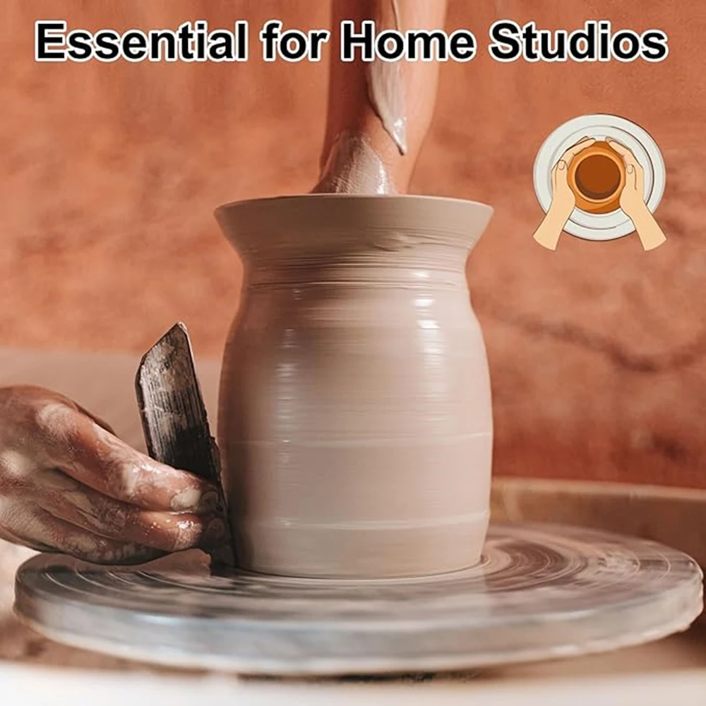 Ceramics Pottery Wheel Tools DIY Double-Sided Clay Turntable 15-25CM Cake Pottery Turntable Aluminum Alloy Wheel Tool